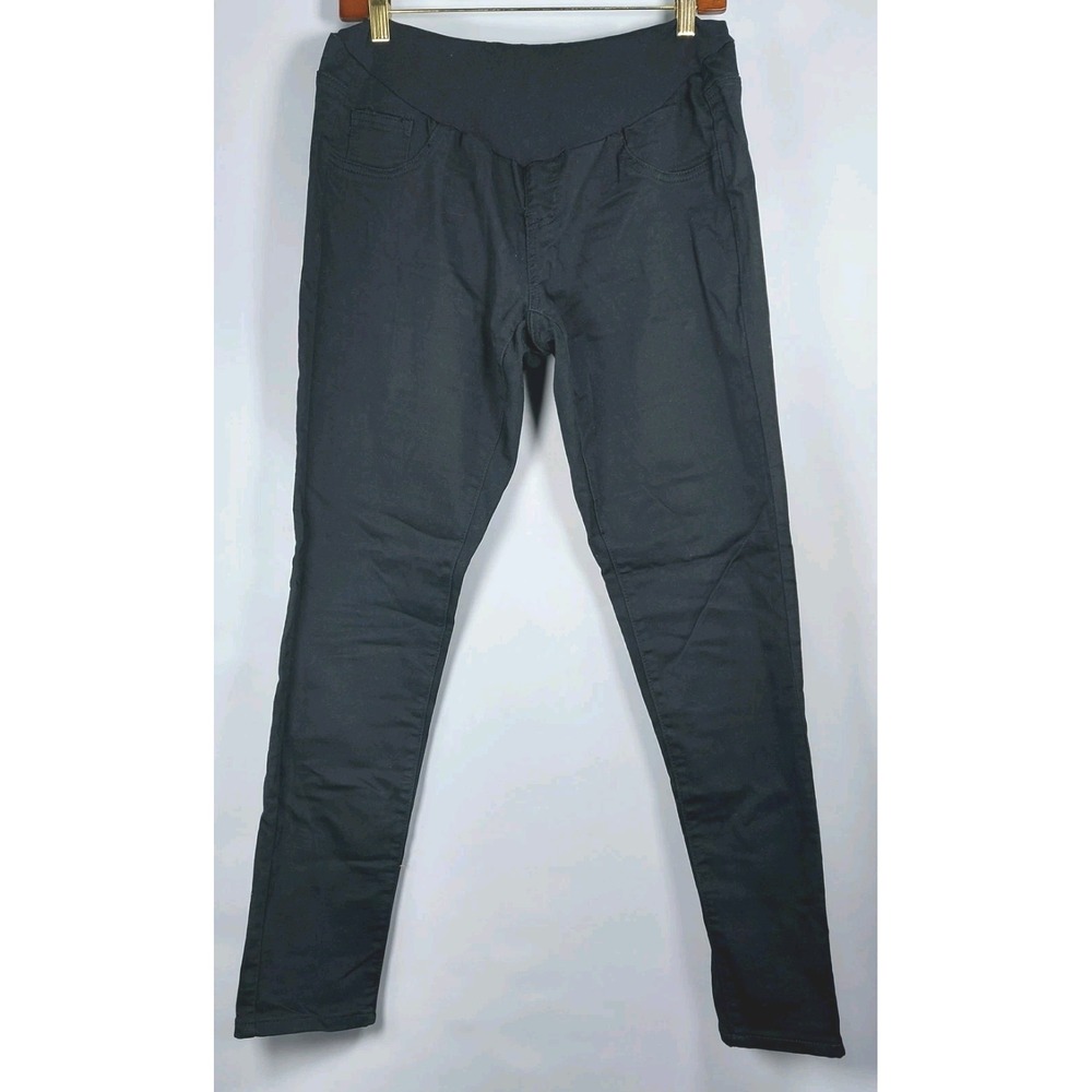 Motherhood Maternity Secret Fit Belly Black Jeans Denim‎ Stretch Size Large
